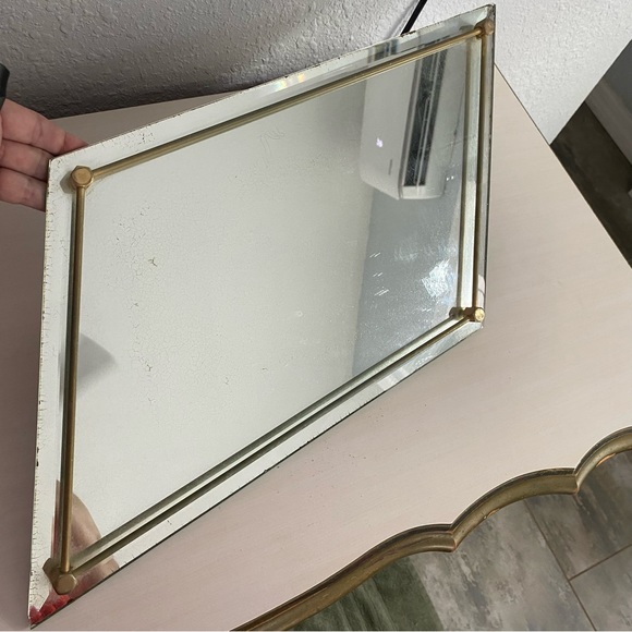 Vintage Mirror Vanity Tray - Picture 3 of 9